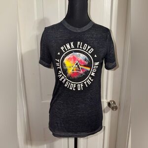 Pink Floyd Gray Cotton Blend Shirt, women's medium short‎ sleeve top